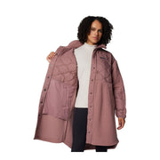 Columbia Cloud Point Long Fleece Outerwear Jacket, Warm Sherpa Pile, Camel Brown/Dark Stone, XX-Large, 2095081-224