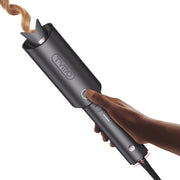 TYMO CURLPRO Automatic Curling Iron, 1 Inch Ceramic Barrel with GLOSS Tourmaline, Ionic Technology, Dual Voltage, Gray