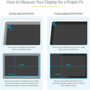 StarTech.com Monitor Privacy Screen, 22in, 16:10 Aspect Ratio, Matte and Glossy Finish, Blue Light Reduction, Black