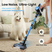 YOMA N8 Cordless Stick Vacuum Cleaner N8, 25Kpa Suction, Lightweight 2.9 lb, 40-Min Runtime, Gold
