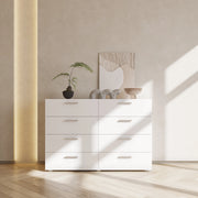 FCH Ktaxon Bedroom Wooden Dresser with 8 Drawers