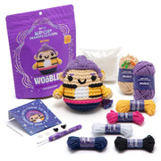 The Woobles Beginner Crochet Amigurumi Kit, Rumi Character, Beige, Ergonomic Hook, Easy Peasy Yarn
