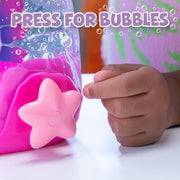 Goliath Let's Glo Axolotl Bubble Reef Squishy Water Toy with Glowing Purple Axolotl and Interactive Bubble Feature Multicolor Ages 4+ 930942