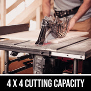 Skil Table Saw, 15 Amp, 10 Inch Blade, Rack and Pinion Fence Rails, Folding Stand, 4x4 Cutting Capacity, TS6307-00
