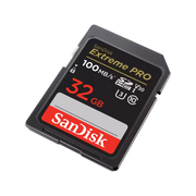 SanDisk Extreme PRO SDHC UHS-I Memory Card, 32GB, Class 10, U3, V30, 4K UHD Video Support, Dark Gray/Black, SDSDXXO-032G-GN4IN
