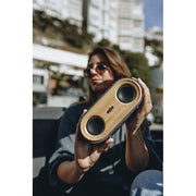 House of Marley Get Together 2 Mini Portable Speaker with Wireless Bluetooth Connectivity, Signature Black
