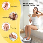 OSITO AST-300J EMS Foot Massager with 25 Modes and 99 Intensities, Circulation Stimulator and Pain Relief, White