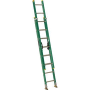 Louisville Ladder 16 Ft. Fiberglass Extension Ladder, Type II, 225 Lb Load Capacity, FE0616