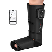 Comfytemp Leg and Foot Compression Massager, 360 Air Compression, 3 Modes, 5 Intensities, Adjustable Fit, Cordless, Black
