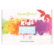 Sky Organics Kids Bath Bomb Gift Set, 6 Count, Fizzing Bath Bombs with Purifying Epsom Salts and Grape Soda Scent