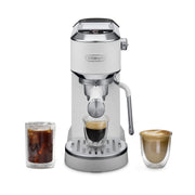 De'Longhi Dedica Duo Espresso Machine, Compact Vanilla, Digital Touch Display, Advanced Thermoblock, Steam Wand, 35 oz Water Tank, EC890WI