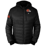 ActionHeat Men's Cleveland Browns 5V Battery Heated Insulated Black Puffer Full-Zip Hoodie Jacket AHCLV5PJ-MBL