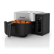 PowerXL AF4082-0BP-ID 8Qt AIRMAX Air Fryer with 6 Pre-sets, Gray & Stainless Steel