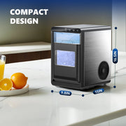 Simzlife IM-16S Nugget Ice Maker Countertop, 44lbs/24H, Soft Chewable Pellet Ice, Pebble Ice Maker Machine