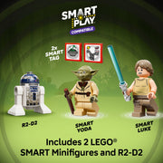 LEGO Star Wars SMART Play Yodas Hut and Jedi Training Building Toy, 440 Pieces, Multicolor, Ages 8+, 6527551