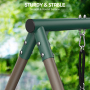KLOKICK 5-in-1 Heavy Duty Metal Swing Set for Kids Backyard