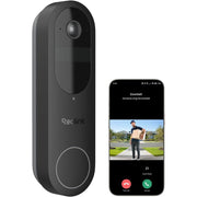 REOLINK 2K Battery Video Doorbell Camera, Black