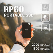 PNY RP60 1TB Portable Rugged External Solid State Drive, USB 3.2 Gen 2x2 Type-C, Up to 2000 MB/s, Water Dust Drop Resistant