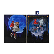 NECA E.T. 40th Anniversary 7 Scale Action Figure Elliot and E.T. on Bicycle with Pull-Back-and-Go Action, Multicolor