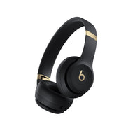 Beats By Dr. Dre Solo 4 Wireless Bluetooth On-Ear Headphones, Personalized Spatial Audio, Black and Gold, Up to 50 Hours Battery Life