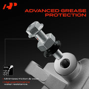 A-Premium Disc Brake Caliper with Bracket, Single Piston, Rear Driver or Passenger Side, Compatible with Dodge Nitro 2007-2011, Jeep Wrangler 2007-2018, Jeep Liberty 2008-2012, APBC0113