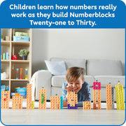 Hand2mind 96321 MathLink Cubes Numberblocks 21-30 Activity Set
