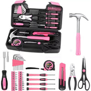 Hoey 39-Piece All-Purpose Household Tool Kit - Small Home Tool Set with Toolbox for DIY, Home, Garage, and Office