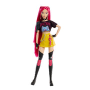 Mattel KPop Demon Hunters Huntr/X Mira Fashion Doll, Pink Hair, Curved Moon Sword Accessory, 11 Posable Joints, JRN36