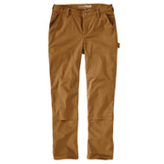 Carhartt Rugged Flex Relaxed-Fit Canvas Double-Front Pants for Ladies - Carhartt Brown - 4 - Short