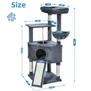 Vibrant Life 1129601 50inch Cat Tree Tower with Large Condo and Perch for Indoor Cats, Gray