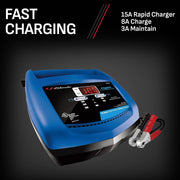 Schumacher SC1360 15A 6V/12V DOE Handheld Battery Charger
