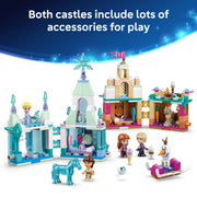 LEGO 43278 Disney Frozen Mini Arendelle Castle and Elsas Ice Palace, 306 Pieces, Includes 9 Characters, Ages 5+, Model 43278