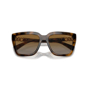 Vogue Eyewear VO5575SB Sunglasses, Butterfly Nylon Frame, Gradient Brown Polarized Lenses, Dark Havana and Light Brown, 55 mm