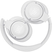 JBL JBLT710BTWHTAM Tune 710BT Wireless Over-Ear Bluetooth Headphones with Microphone, 50H Battery, Hands-Free Calls, Portable (White)