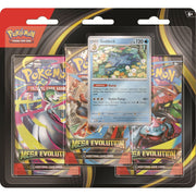 Pokemon 10-10050-122 TCG Mega Evolution Three-Booster Blister Pack, Over 180 Cards Including Mega Lucario ex and Mega Gardevoir ex, Trainer and Special Illustrated Cards