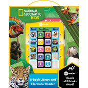National Geographic Kids Me Reader 8-Book Library with Electronic Reader Sound Book Set, Animal Facts, Real Sounds, Full-Color Photographs