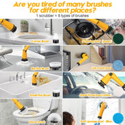 Amiluo Electric Spin Scrubber, 1500 RPM Cordless Bathroom Cleaning Brush
