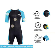 Cressi Tiburon Shorty Wetsuit for Ladies - Black/Blue - M