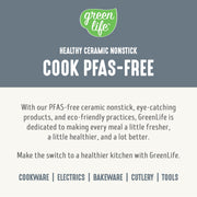 GreenLife Slow Cooker, 6 Quart, Programmable, Toxin-Free Ceramic Nonstick, Removable Oven-Safe Pot, Gray