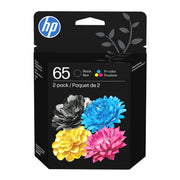 HP T0A36AN#RFD  65 Clr/Blk Ink Crtg Combo 2 Pack