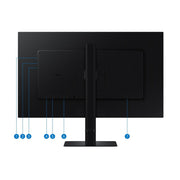 Samsung ViewFinity S6 27-Inch QHD Computer Monitor, 100Hz Refresh Rate, HDR10, IPS Panel, Adjustable Stand, HDMI DisplayPort USB Hub, Black, S27D606EAN