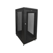 StarTech.com 18U Server Rack Cabinet, 19in Enclosed 4-Post Rack with Adjustable 1.8-29.8in Depth, Lockable Mesh Doors, 992lb Capacity, Black, RK1833BKM