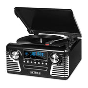 Innovative Technology V50-200 Victrola 50's Retro Bluetooth Turntable, Black