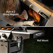 ThermoPro TempSpike Plus Wireless Meat Thermometer with Dual Ultra-Thin Zirconia Ceramic Probes, Bluetooth 5.2, 600ft Range, IP67 Waterproof, TP972W