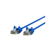 Belkin CAT6 Slim Ethernet Patch Cable, 3 ft, Blue, Molded Snagless RJ-45 Connectors, CE001B03-BLU-S