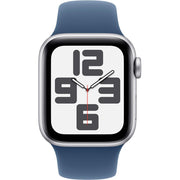 Apple Watch SE 2 40mm Silver Aluminum - Denim Sport Band MXED3LL/A