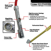 Milton S-506 Dual Head Chuck Inflator Gauge