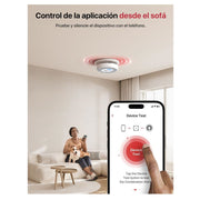 X-SENSE SC07-MR Smart Smoke Detector Carbon Monoxide Detector Combo with SBS50 Base Station 5 Alarm with 1 Base Station