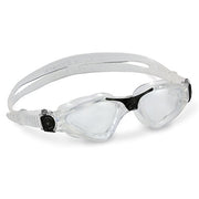 Aqua Sphere Kayenne Swim Goggles, Oversized Clear Plexisol Lens, 180 Wide Field of Vision, Clear Black, EP122128