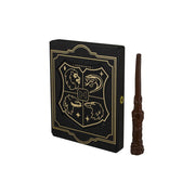 KIDdesigns Harry Potter Wizard Journal with Invisible Ink Pen, 11 Double-Sided Spell Cards, Wand with Lights and Sound Effects, Brown HP-712.EEV25R